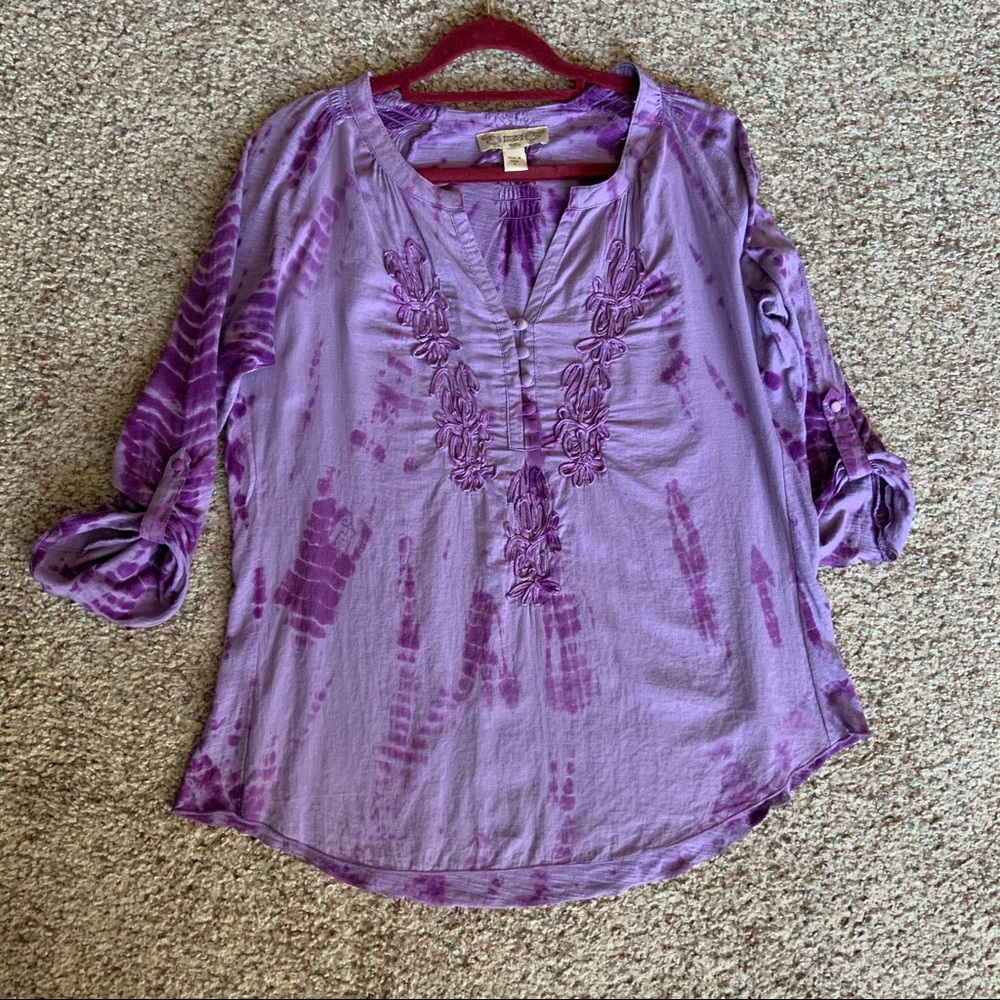 Vintage America Blues Tie and dye Blouse